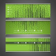 Web Design Elements - Header Designs with Stars N2