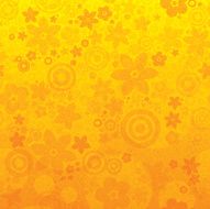Summer Flowers &amp; Circles Background N2