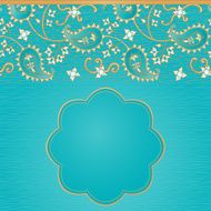 Vintage seamless border in Eastern style N19