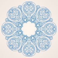 round blue pattern N3