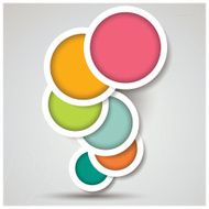 Abstract 3d circle background colorful pattern design vector illustration N3