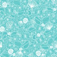 Seashells Texture Seamless Pattern Background N2