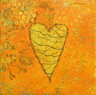 Collage heart artwork N2