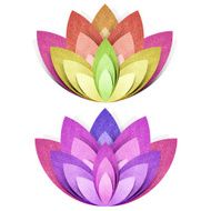 Flower origami recycled paper craft N4