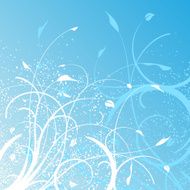 Blue and white floral design N2