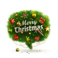 Christmas Bubble for speech - fir tree