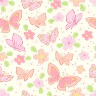 seamless vector background with butterfly N2