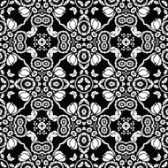 Retro seamless floral tile N2
