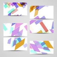 Vector business-card set for your design N495