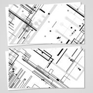 Vector business-card set for your design N496