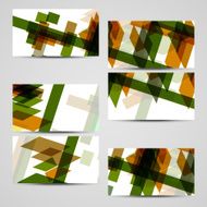 Vector business-card set for your design N498