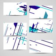 Vector business-card set for your design N500