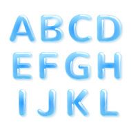 Blue water alphabet - part 1