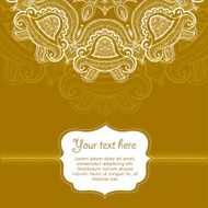 Invitation card with lace ornament N10