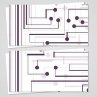 Vector business-card set for your design N501