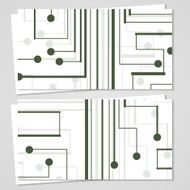 Vector business-card set for your design N502
