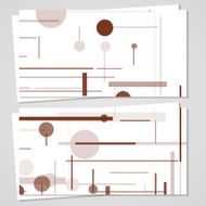 Vector business-card set for your design N503
