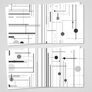 Vector business-card set for your design N504