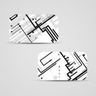 Vector business-card set for your design N506