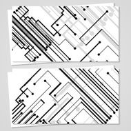 Vector business-card set for your design N507