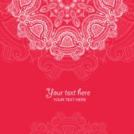 Invitation card with lace ornament N11