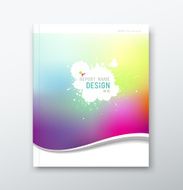 annual report abstract watercolor design