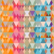 Abstract background of colored triangles different sizes