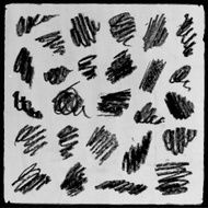Abstract pencil stains set