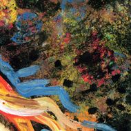 Art abstract rainbow painted background N4