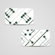 Vector business-card set for your design N509
