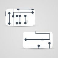 Vector business-card set for your design N510