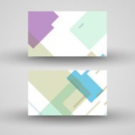 Vector business-card set for your design N513