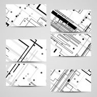 Vector business-card set for your design N515