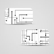 Vector business-card set for your design N516