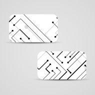 Vector business-card set for your design N517