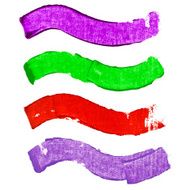 Splash blot banner set on white background handmade brush stroke N25