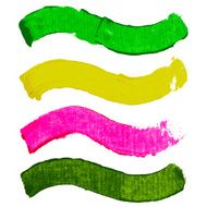 Splash blot banner set on white background handmade brush stroke N26