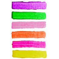 Splash blot banner set on white background handmade brush stroke N27