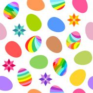 Seamless colorful easter eggs pattern