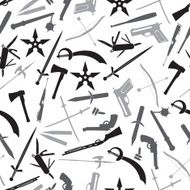 weapons and guns gray pattern eps10