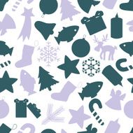 christmas icon color pattern eps10