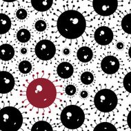 monsters virus seamless pattern eps10