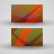 Vector business-card set for your design N521