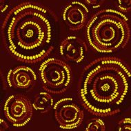Traditional African Ornament with swirls Seamless vector pattern N12