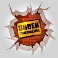 Under construction concept