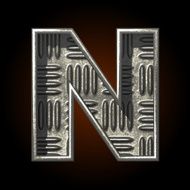 vector metal construction figure n N2