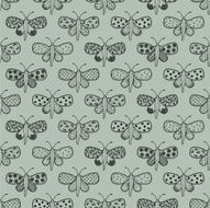 Vintage ornate bohemian butterflies pattern N2