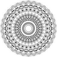 Modern design round texture N3