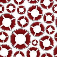 red rescue circle pattern eps10