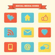 Social media icons set N12